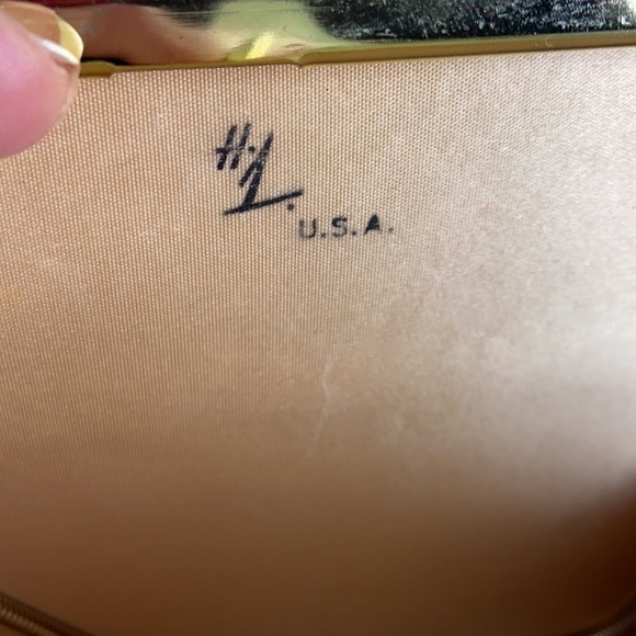 VINTAGE Tapestry Needlepoint Chained Mini Clutch - Picture 2 of 14